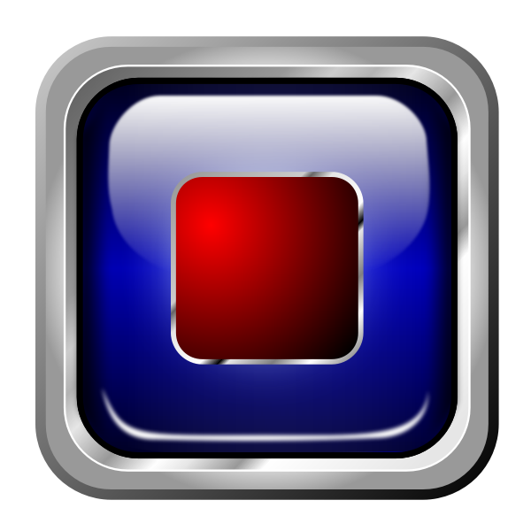 SVG Icon Blue Multimedia Stop