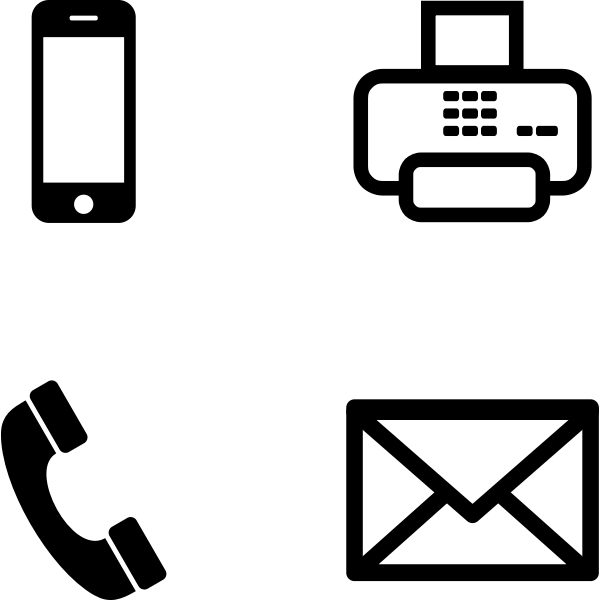 SVG Icons pack for emails signature vector image