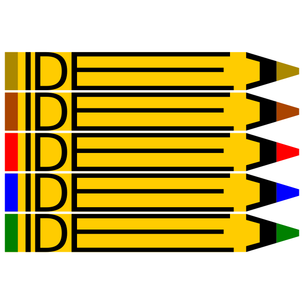 SVG Idea logotype with pencils