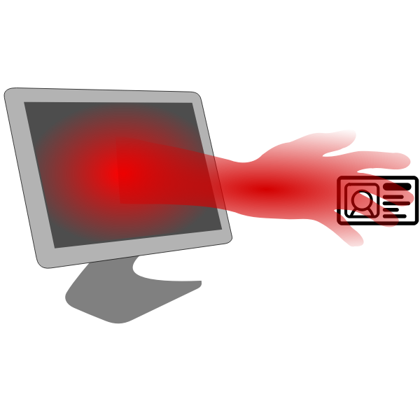 SVG Identity theft symbol