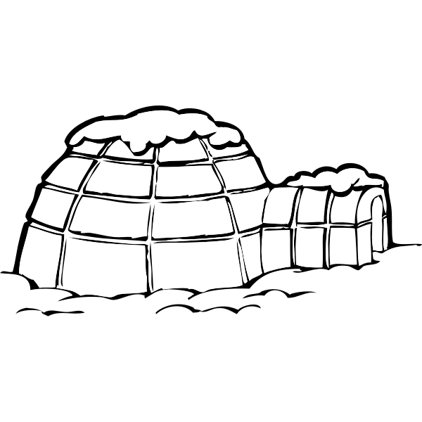 SVG Igloo vector graphics