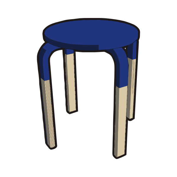 SVG Ikea stool