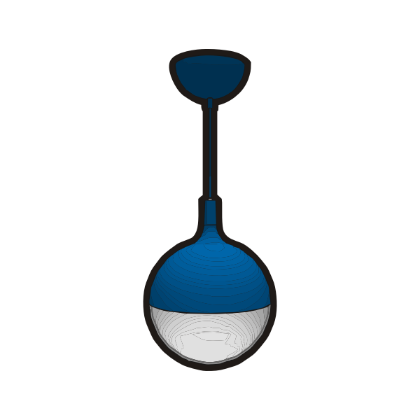 SVG IKEA VASTER CeilingLamp BLUE