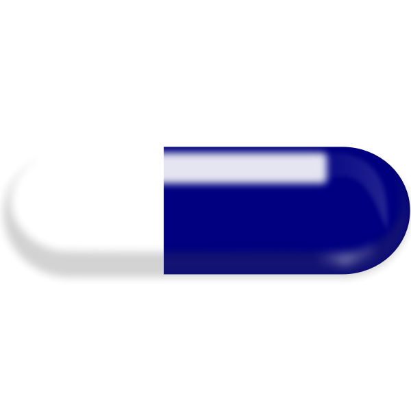 SVG Illustration clip art of a pill