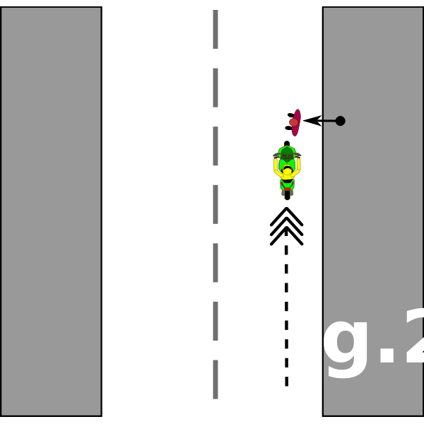 SVG Illustration of a road accident