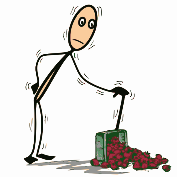 SVG Illustration of an old man