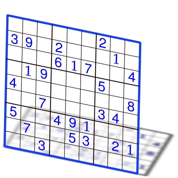 SVG Illustration of classic sudoku