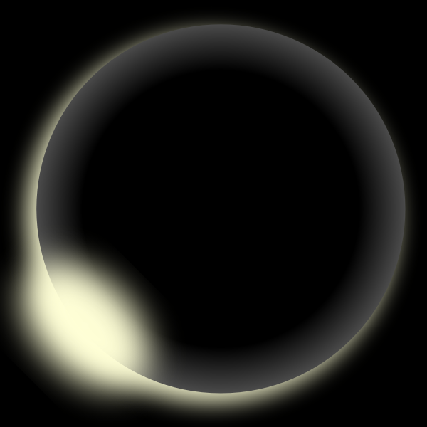 SVG Illustration of eclipse of the sun