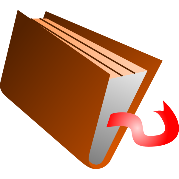 SVG Illustration of hardback book