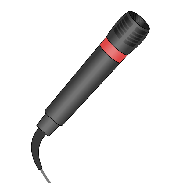 SVG Illustration of microphone