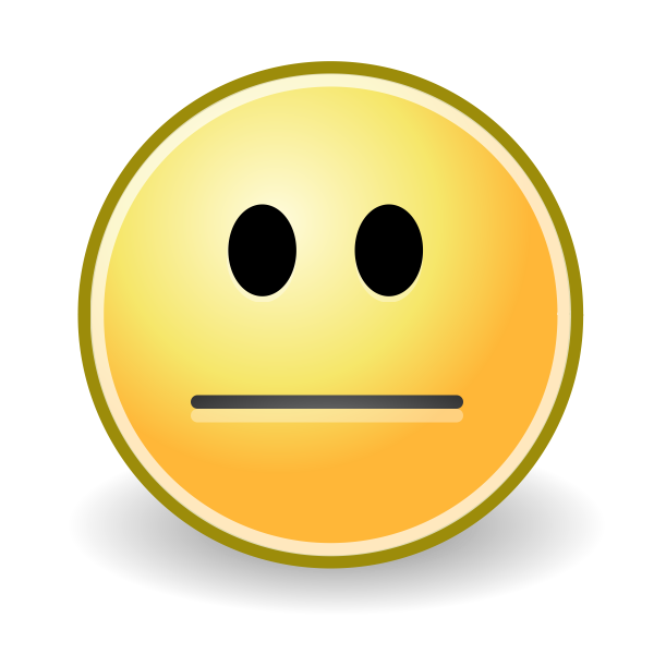 SVG Illustration of panicked smiley