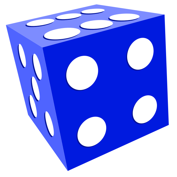 SVG Illustration of playing dice