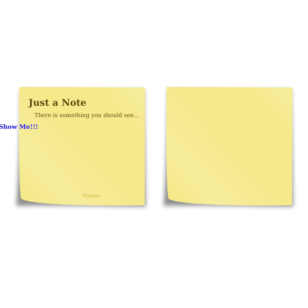 SVG Illustration of post it notes