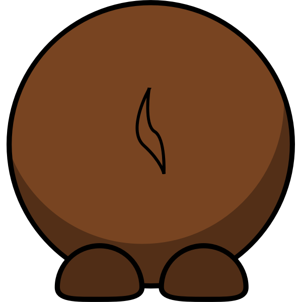 SVG Image of a gnu039s back