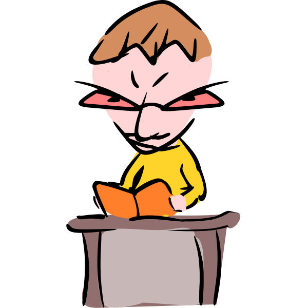 SVG Image of a nerd