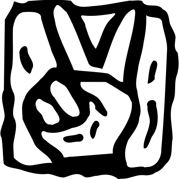 SVG Image of a peace sign