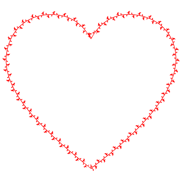 SVG Image of a red heart for Valentine