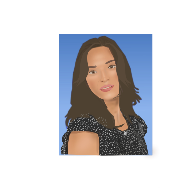 SVG Image Of Actress Kristin Kreuk