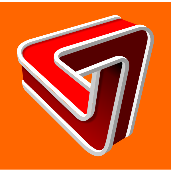 SVG Image of bewildering orange optical illusion