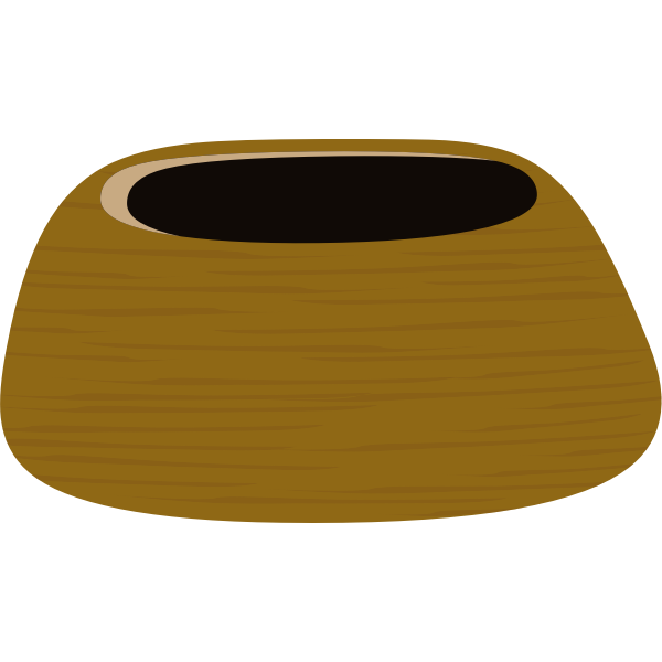 SVG Image of decor plant wooden basket