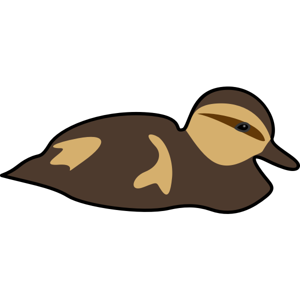 SVG Image of duck swimming