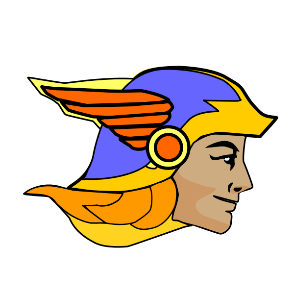 SVG Image of Greek God Hermes