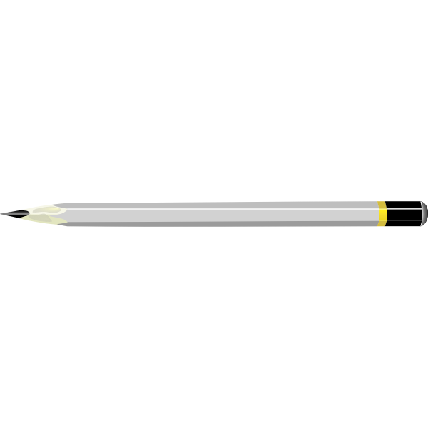 SVG Image of grey handle pencil