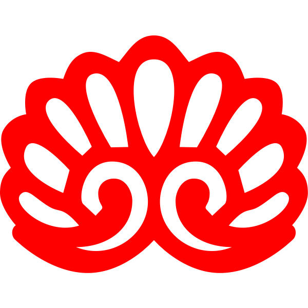 SVG Image of red sea shell