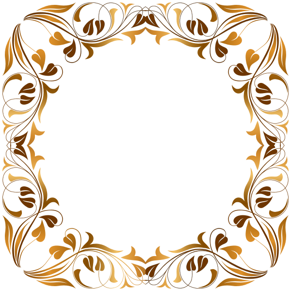 SVG Image of round floral frame