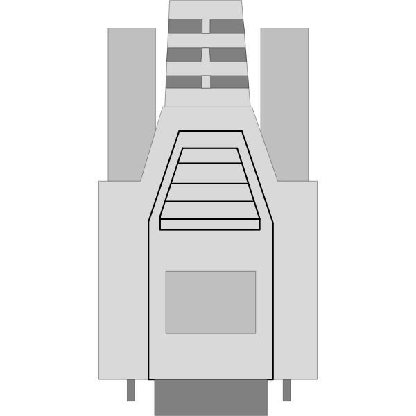 SVG Image of serial Connector with 9 poles