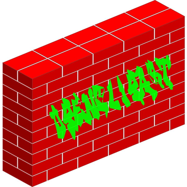 SVG Image of shades wall drawing of letters