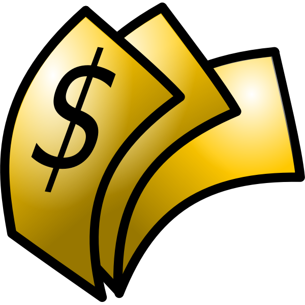SVG Image of shiny brown money icon