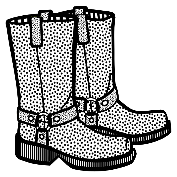 SVG Image of spotty boots