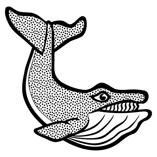 SVG Image of spotty whale