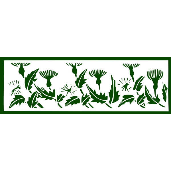 SVG Image of thistle plants selection
