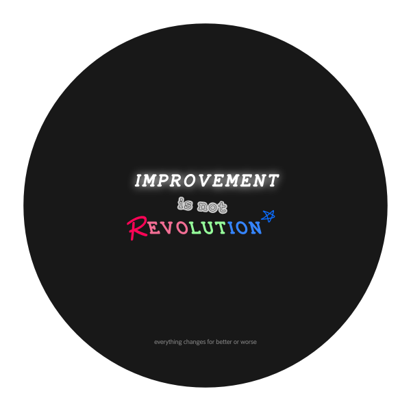 SVG improvement is not evolution