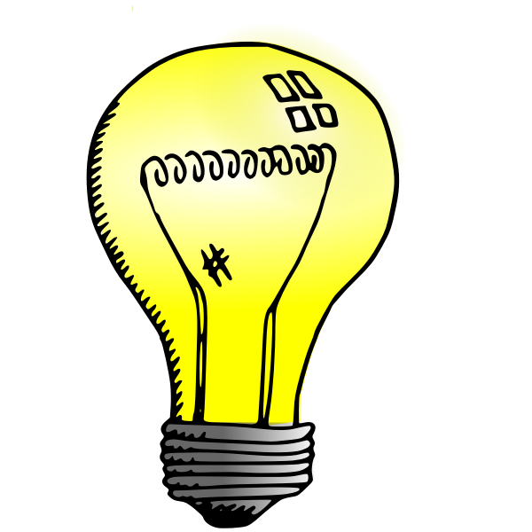 SVG Incandescent light bulb