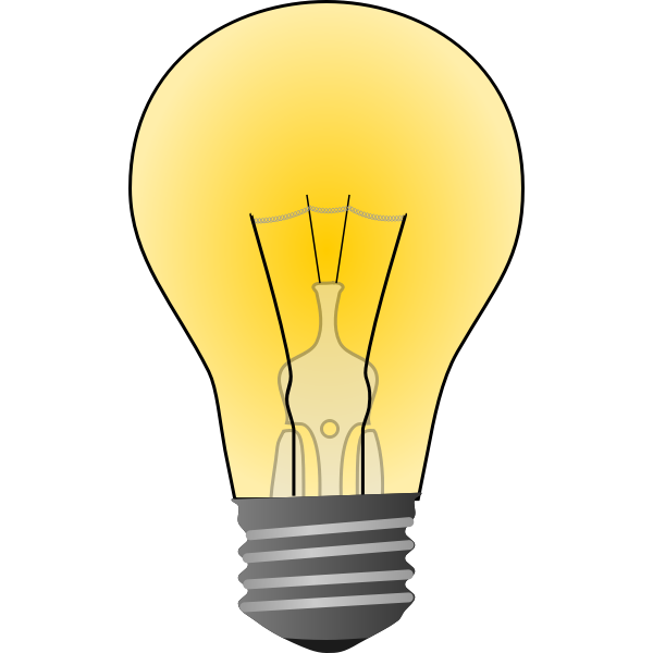 SVG Incandescent light bulb