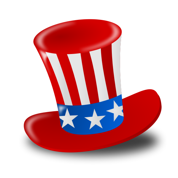 SVG Independence Day hat