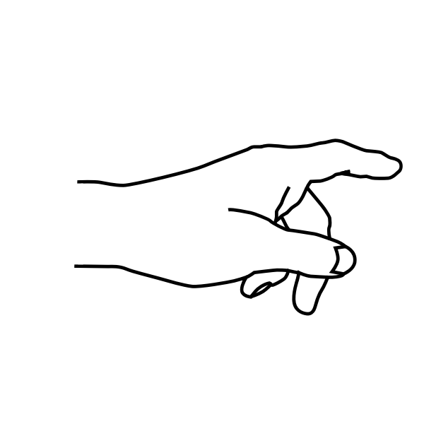 SVG Index finger