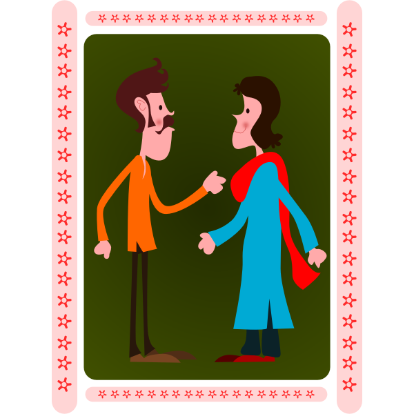 SVG indian couple
