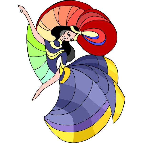 SVG Indian danseuse