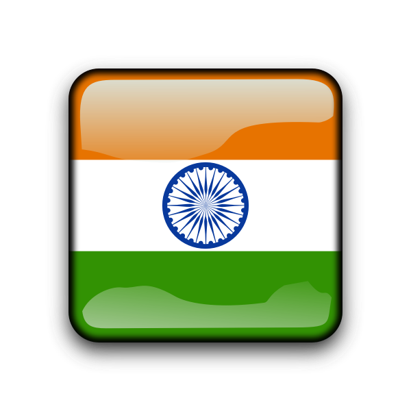 SVG Indian flag button