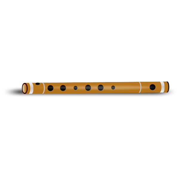 SVG Indian flute vector graphics