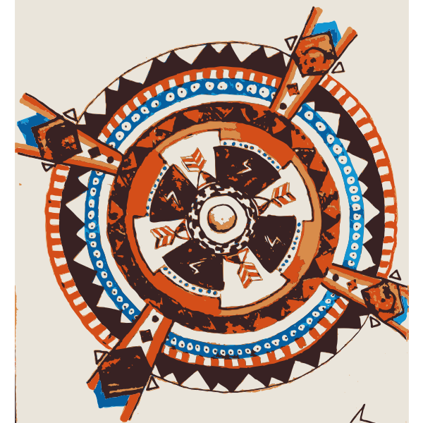 SVG Indian retro mandala
