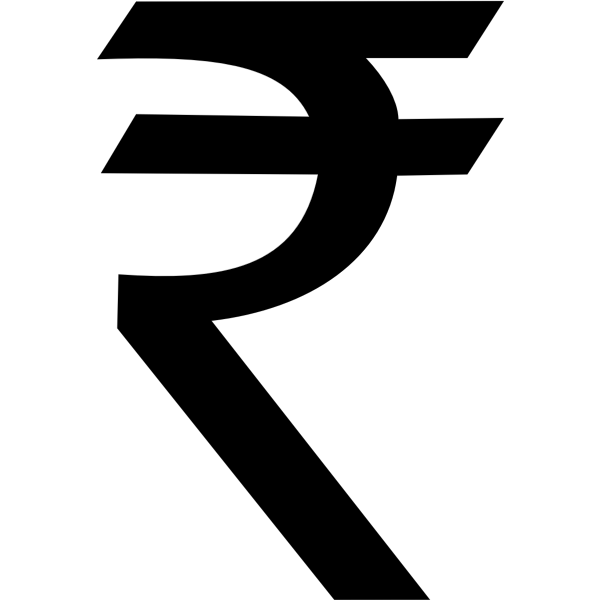SVG Indian Rupee symbol vector image