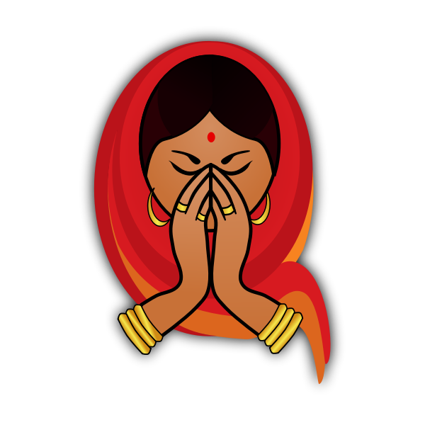 SVG Indian woman