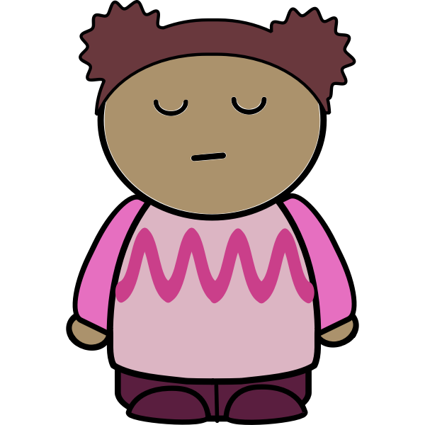 SVG Indifferent girl