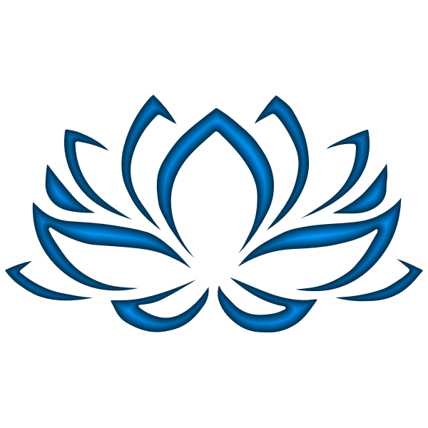 SVG Indigo Lotus Flower