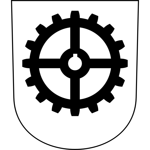 SVG Industriequartier coat of arms vector image